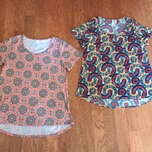 LuLaRoe lot of Two, Med. Classic Tees